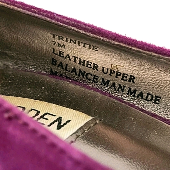 Steve Madden TRINITIE Suede 5" Stiletto Heels Size 7M Purple - Picture 4 of 9